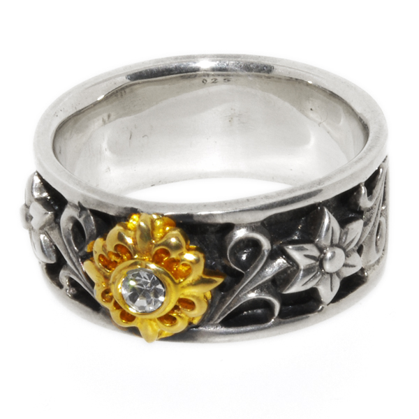 【ウルフマンBRS　リング】WOLFMAN B.R.S　ハヤトリング w/ストーン WO-R-051G