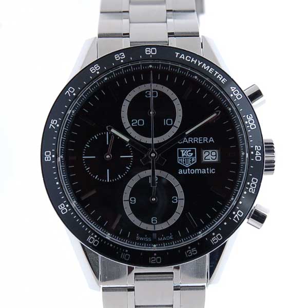 タグホイヤー　TAG HEUER　カレラタキメトリック　クロノグラフ　CV2010.BA0794　100m防水　自動巻　SS　ブラック　新品