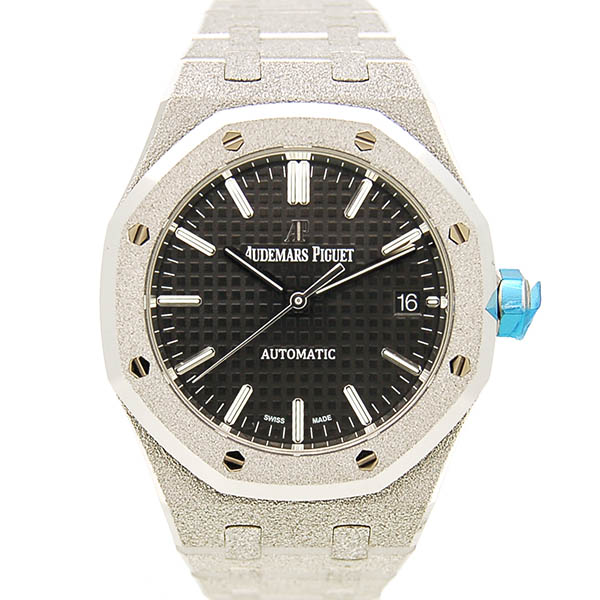 オーデマ・ピゲ　AUDEMARS PIGUET　ロイヤルオーク フロステッドゴールド オートマティック　15454BC.GG.1259BC.03　37mm　ブラック　18KWG　新品