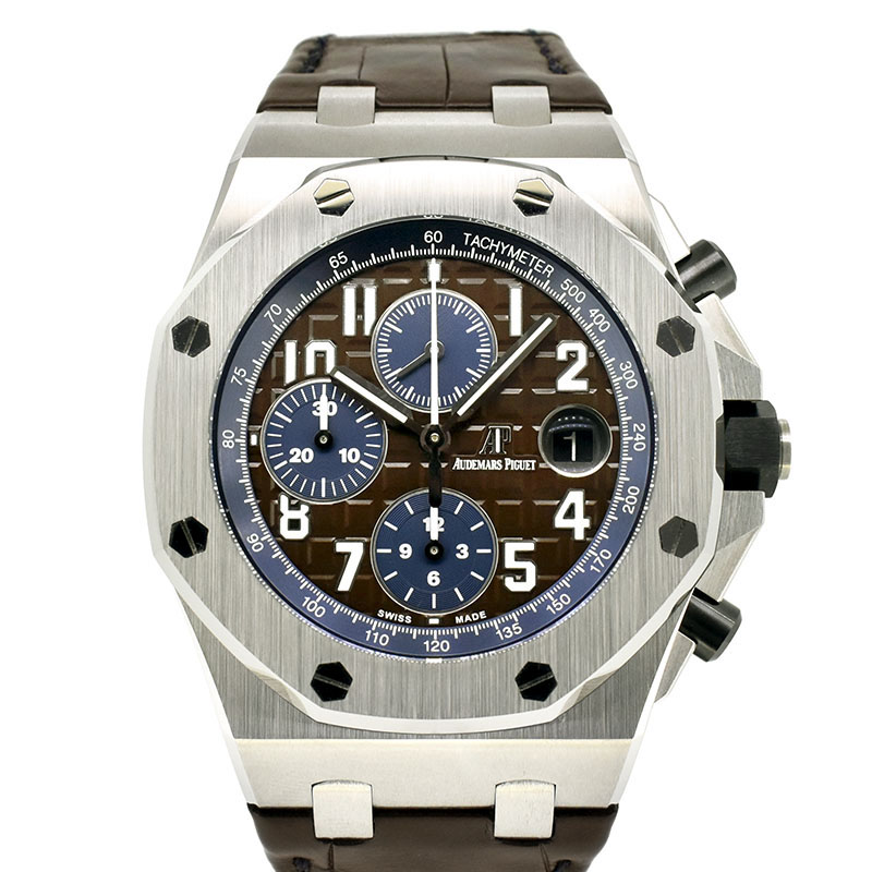 オーデマ・ピゲ　AUDEMARS PIGUET　ロイヤルオーク オフショアクロノグラフ　26470ST.OO.A099CR.01　42mm　ブラウン/ブルー　新品