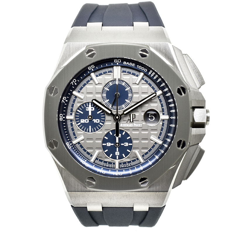 オーデマ・ピゲ　AUDEMARS PIGUET　ロイヤルオーク オフショア クロノグラフ　26400IO.OO.A004CA.02　チタン　44mm　グレー/ブルー　新品