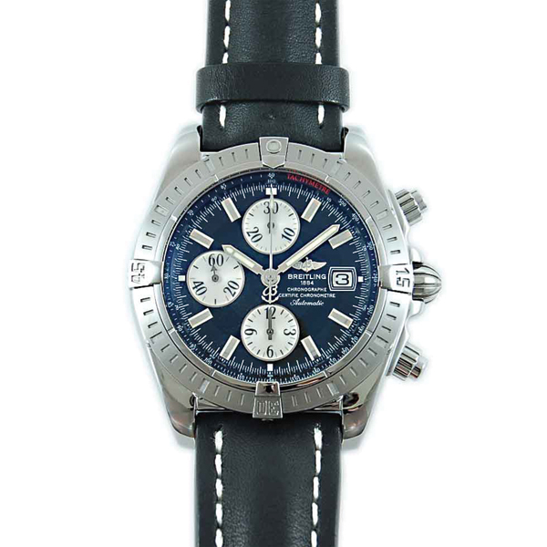 ブライトリング　BREITLING　クロノマットエボリューション　A13356　自動巻き　革ベルト　ブラック