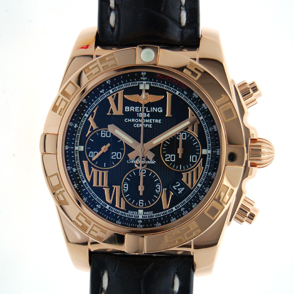 ブライトリング　BREITLING　クロノマット44　H011B57WBA　ブラックローマ　K18RG　44mm　自動巻　革　新品