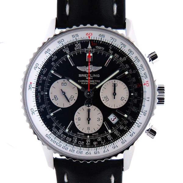 ブライトリング　BREITLING　ナビタイマー01　リミテッド S232B48KBA　自動巻　ブラック　SS　革　新品