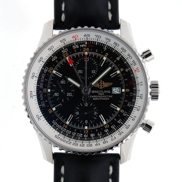 ブライトリング　BREITLING　ナビタイマーワールド　A242B26KBA　ブラック　SS　46mm　新品