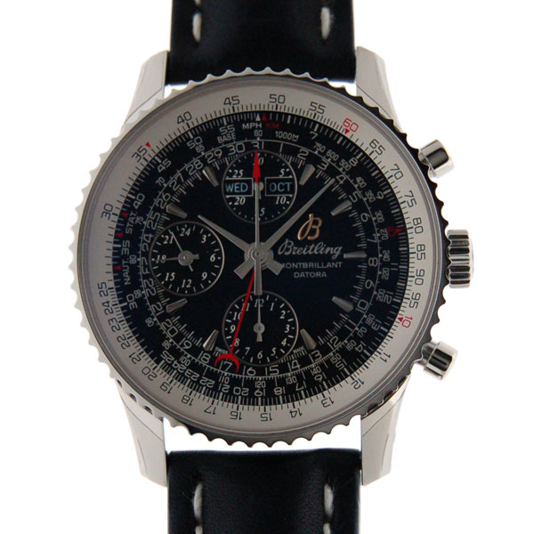 ブライトリング　BREITLING　モンブリランダトラ　A213B58KBA　ブラック　SS　革　新品