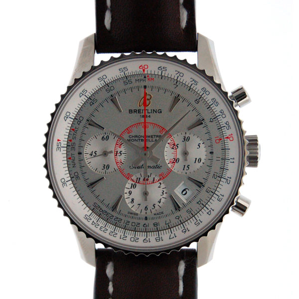 ブライトリング　BREITLING　ナビタイマー　モンブリラン01　A033G09KBA　自動巻　シルバー　SS　革　新品