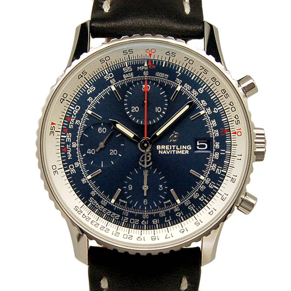 ブライトリング　BREITLING　ナビタイマー1 クロノグラフ 41　A113C-1KBA　SS　ブルー　革ベルト　新品