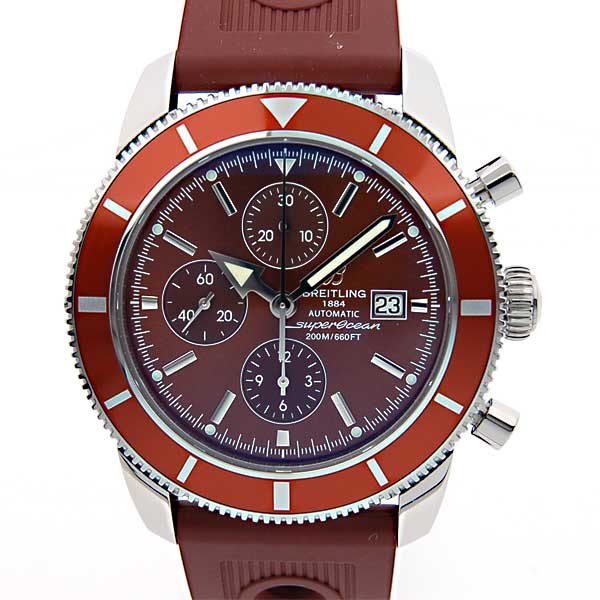ブライトリング　BREITLING　スーパーオーシャンヘリテージ　クロノグラフ　46mm　A272Q53ORC　ブラウン　ラバーベルト　ダイバー　新品
