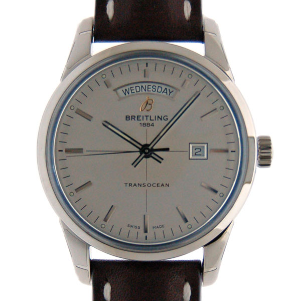 ブライトリング　BREITLING　トランスオーシャン　デイデイト　A451G51KBA　43mm　SS　シルバー　新品