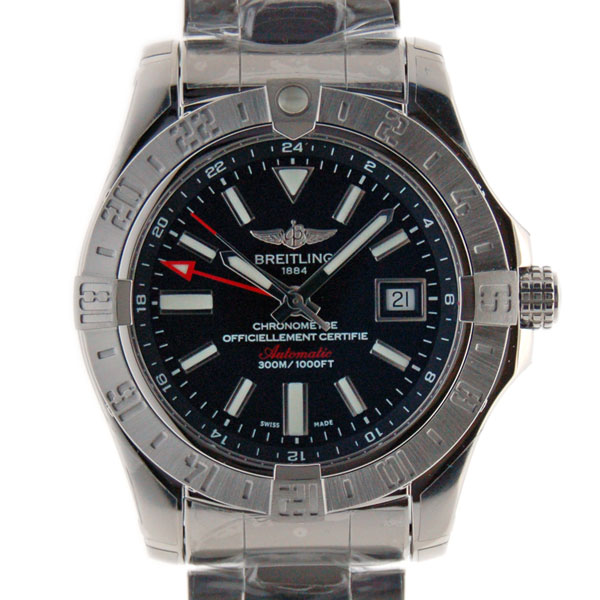 ブライトリング　BREITLING　アベンジャー2　GMT　A329B35PSS　43mm　SS　ブラック　新品