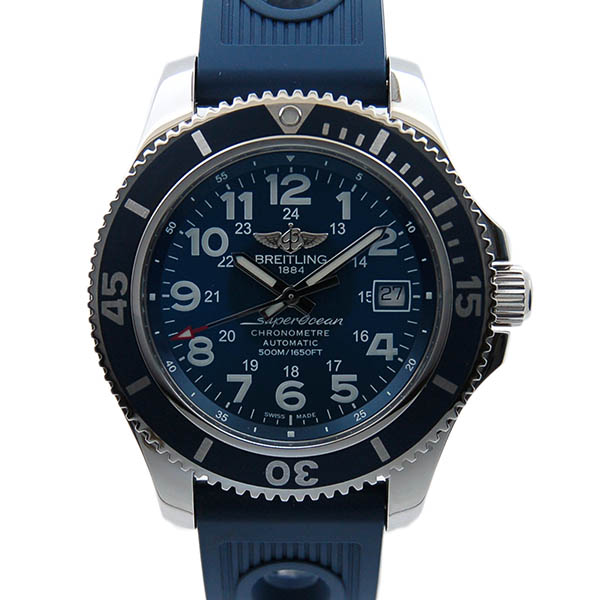 ブライトリング　BREITLING　スーパーオーシャン2 42　A182C15ORC　マリンブルー　42mm　ラバーベルト　新品