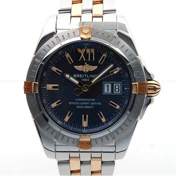 ブライトリング　BREITLING　コックピット　B49350　SS×YG　41mm　グレー　自動巻　メンズ　ビックデイト　新品