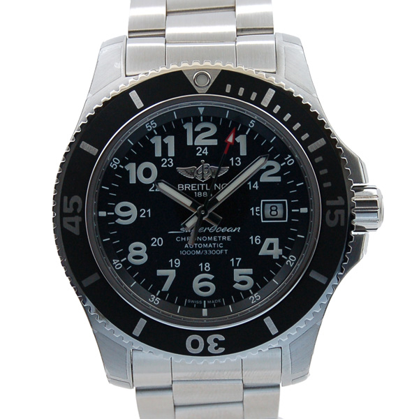 ブライトリング　BREITLING　スーパーオーシャン2　44　A192B68PSS　ブラック　44mm　新品