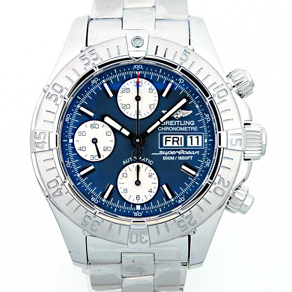 ブライトリング　BREITLING　クロノスーパーオーシャン　A13340　青文字盤　42mm　ブレス　新品