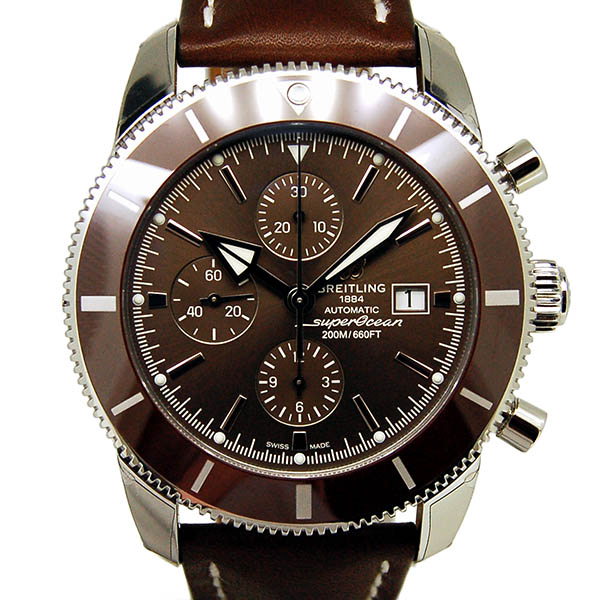ブライトリング　BREITLING　スーパーオーシャンヘリテージ2　クロノグラフ 46　A274Q16KBD　46mm　ブラウン　革ベルト　新品