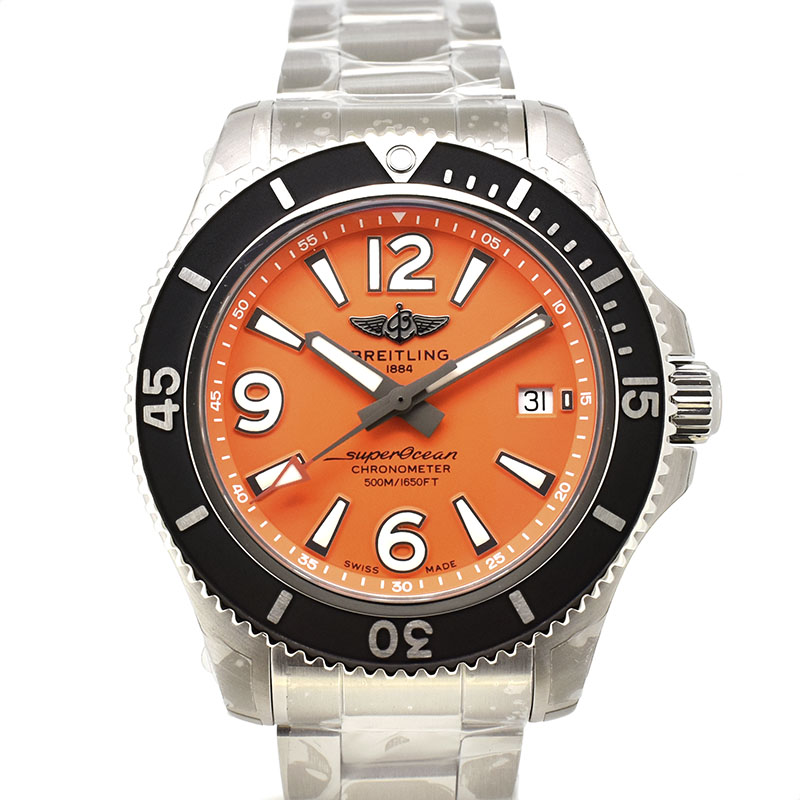 ブライトリング　BREITLING　スーパーオーシャン オートマチック 42　A282O-1PSS　42mm　オレンジ　SS　新品