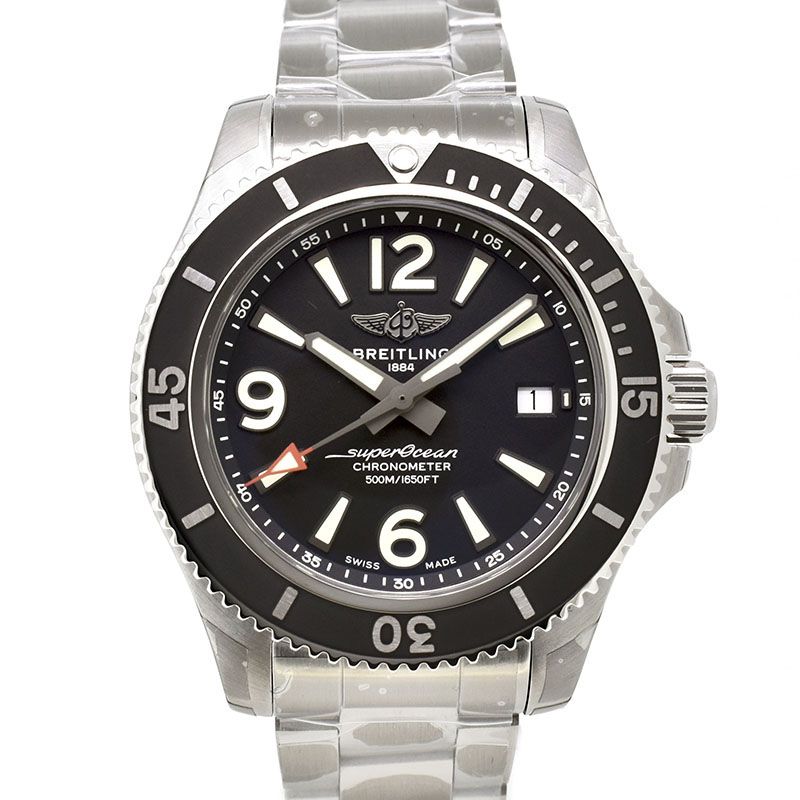 ブライトリング　BREITLING　スーパーオーシャン オートマチック 42　A282B-1PSS　42mm　ブラック　SS　新品