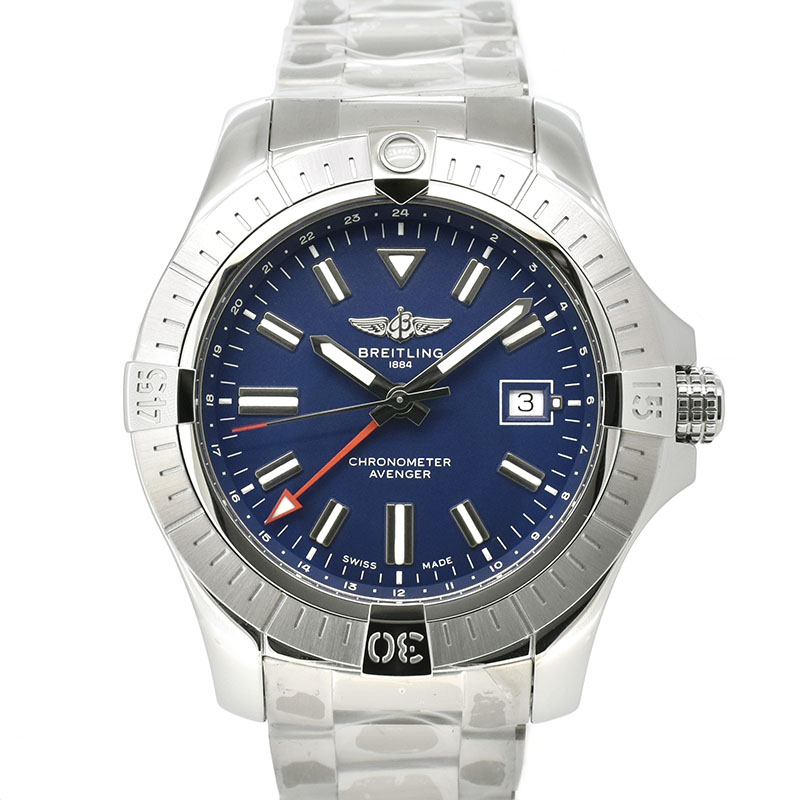 ブライトリング　BREITLING　アベンジャー オートマチック GMT 45　A341C-1PSS　45mm　SS　ブルー　新品