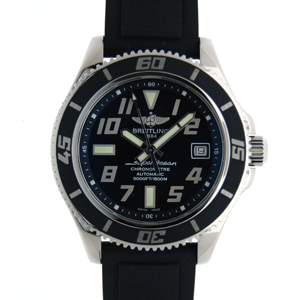 ブライトリング　BREITLING　エアロマリン スーパーオーシャン42  A187B28RPR　アビスブラック　42mm　ラバー　新品
