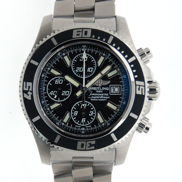 ブライトリング　BREITLING　スーパーオーシャンクロノグラフ　A110B84PRS　アビスホワイト　SS　44mm　500m防水　新品