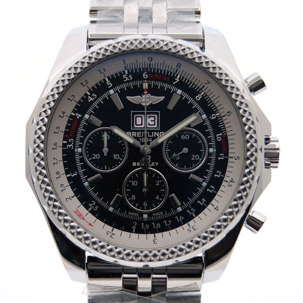 ブライトリング　BREITLING　ベントレー6.75　スピード　A444B59SP　ブラック　SS　48,7mm　新品