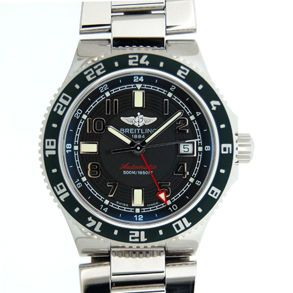 ブライトリング　BREITLING　エアロマリン　スーパーオーシャンGMT　A32380　グリーンベゼル　限定　41mm　新品