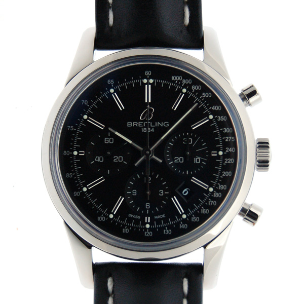 ブライトリング　BREITLING　トランスオーシャン　クロノグラフ　A015B99KBA　ブラック　SS　革　43mm　自動巻　新品
