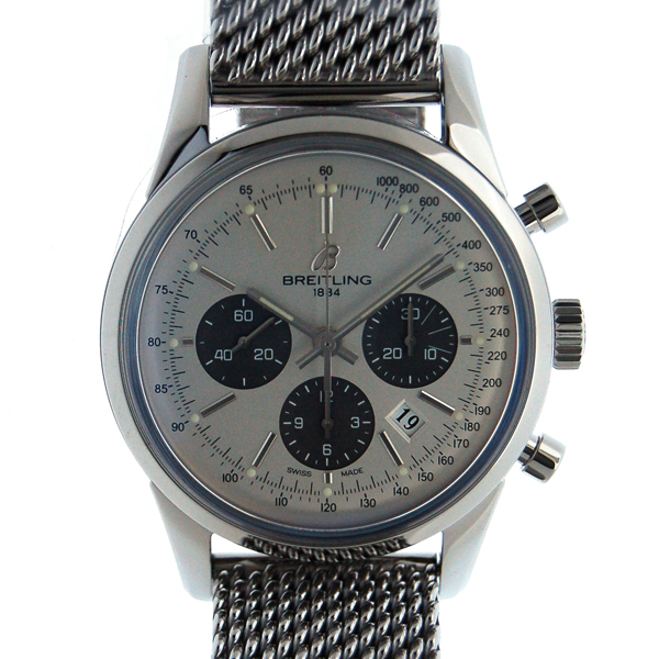 ブライトリング　BREITLING　トランスオーシャン　クロノグラフ　A015G24OCA　シルバー　SS　43mm　自動巻　新品
