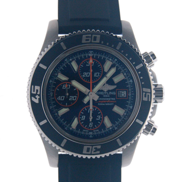 ブライトリング　BREITLING　スーパーオーシャンクロノグラフ　A110B85RPR　アビスオレンジ　ラバ-　44mm　500m防水　新品