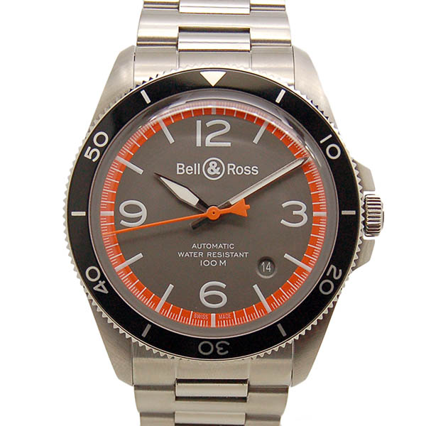 ベル＆ロス　BELL＆ROSS　ヴィンテージ　ガードコート　BRV292-ORA-ST/SST　SS　グレー　41mm　新品