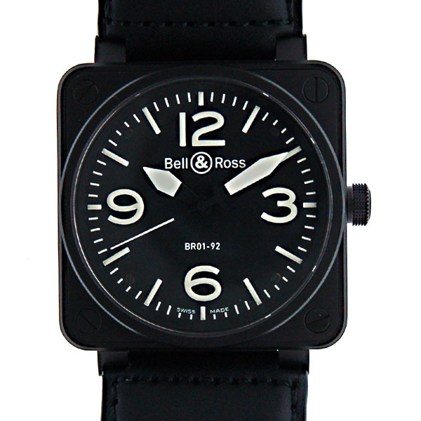 ベル＆ロス　BELL＆ROSS　BR01-92CFB-CA　ブラック　46mm　PVD　新品