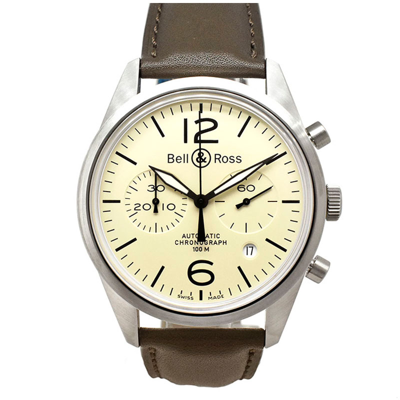 ベル＆ロス　BELL＆ROSS　ヴィンテージ クロノグラフ BR126　BRV126-BEI-ST/SCA/2　SS　41mm　新品
