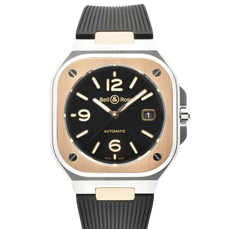 ベル＆ロス　BELL＆ROSS　インストゥルメントゥ BR 05 ブラック スティール&ゴールド　BR05A-BL-STPG/SRB　40mm　新品