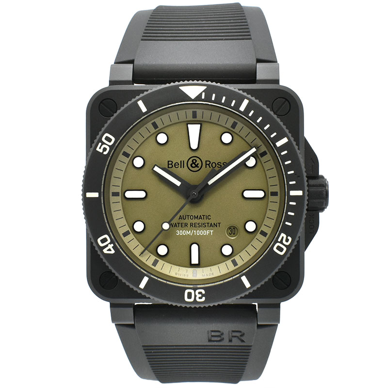 ベル＆ロス　BELL＆ROSS　BR0392-D-KA-CE/SRB　BR03-92 ダイバー ミリタリー　42mm　世界999本限定　新品