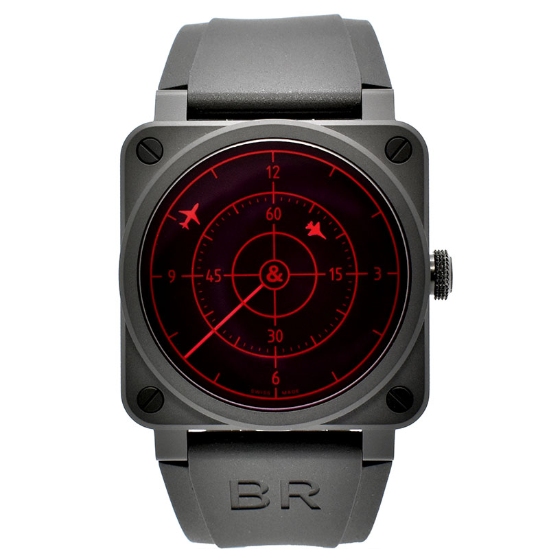ベル＆ロス　BELL＆ROSS　BR03-92 レッドレーダー セラミック　BR0392-RRDR-CE/SRB　世界999本限定　42mm　新品
