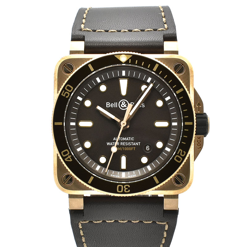 ベル＆ロス　BELL＆ROSS　BR0392-D-BR-BR/SCA　BR03-92 ダイバー ブロンズ　42mm　世界999本限定　ブラウン　新品