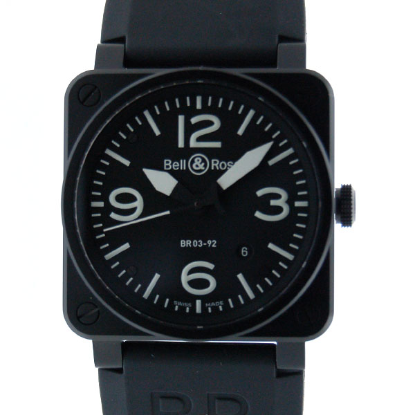 ベル＆ロス　BELL＆ROSS　BR03-92CFB-R　42mm　PVD　ブラック　自動巻　新品