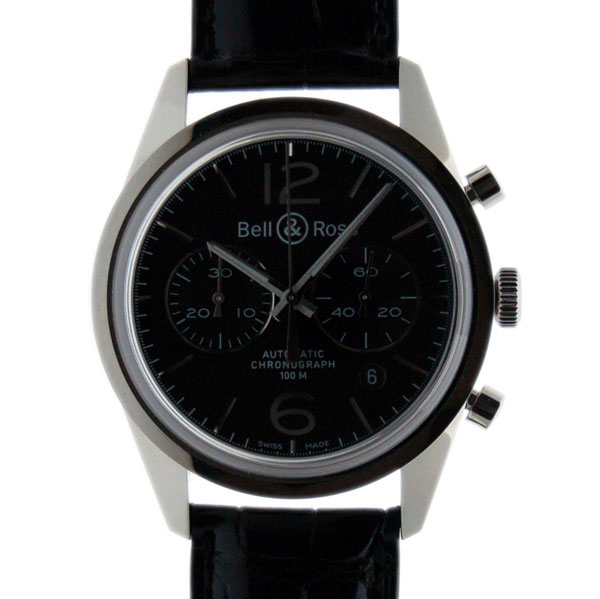 ベル＆ロス　BELL＆ROSS　BR126-94　ヴィンテージクロノ　SS　41mm　ブラック　新品
