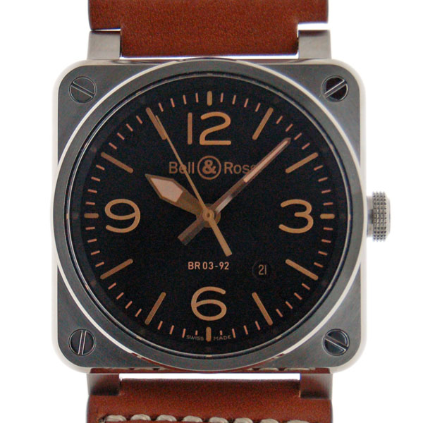 ベル＆ロス　BELL＆ROSS　BR03-92　ゴールデンヘリテージ　BR0392-ST-G-HE/SCA/2　ブラック　新品