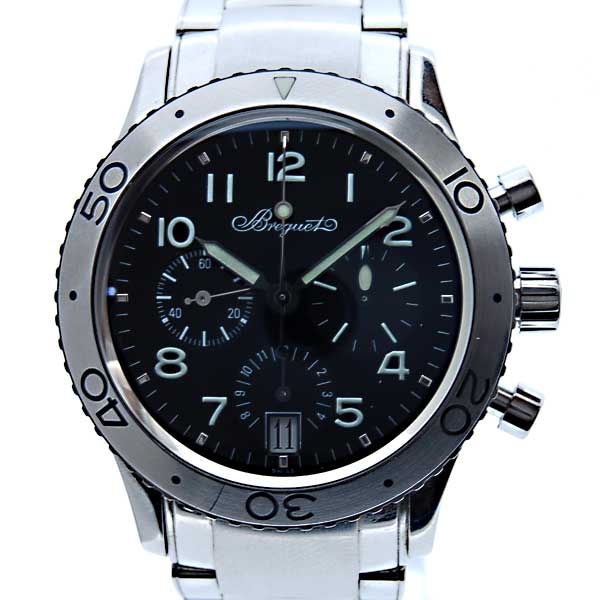 ブレゲ　BREGUET　トランスアトランティック　Type20　3820ST/H2/SW9　フライバッククロノ　SS　ブラック　新品