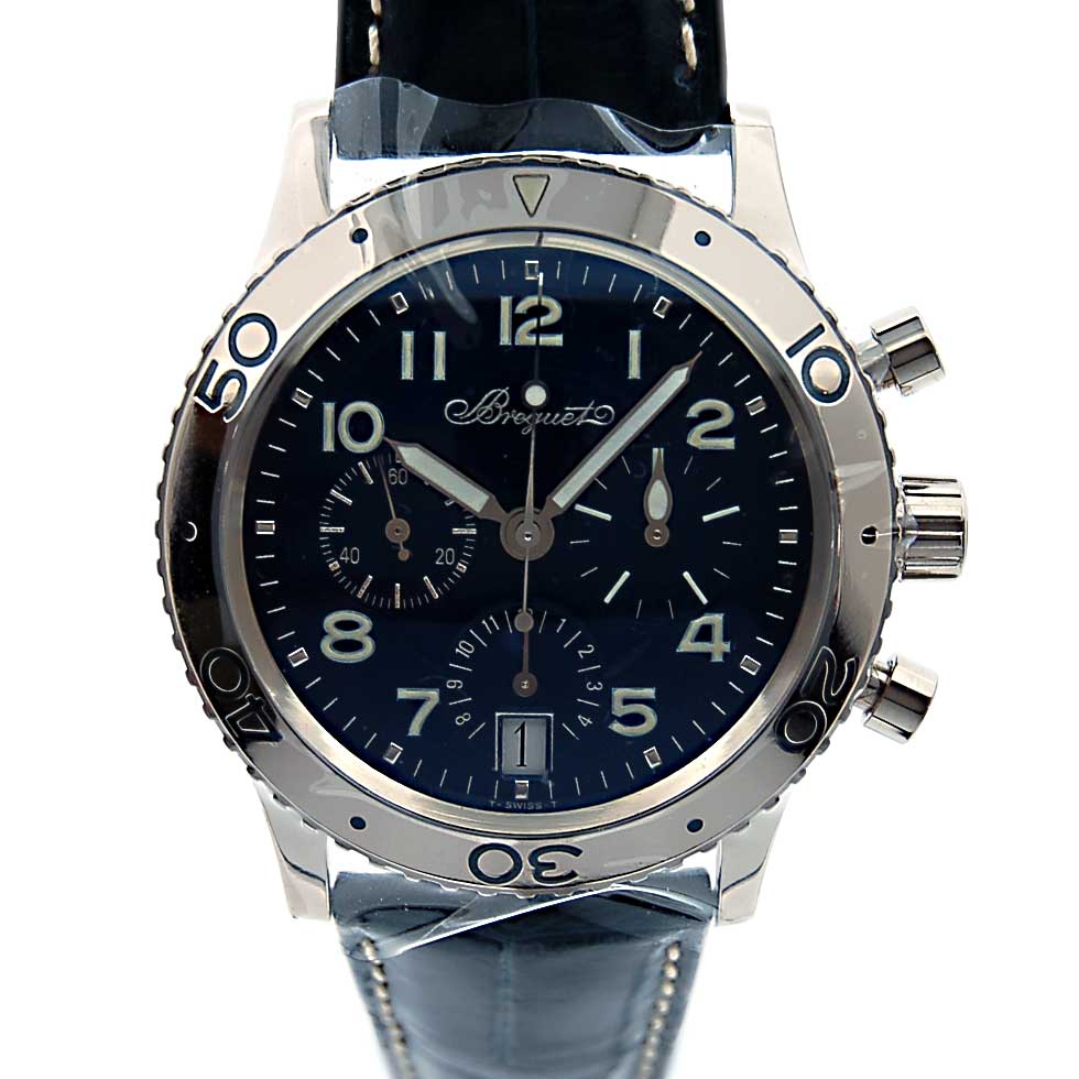 ブレゲ　BREGUET　トランスアトランティック　3820BB　革ベルト　ホワイトゴールド