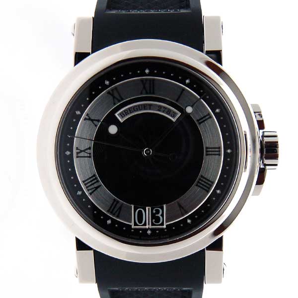 ブレゲ　BREGUET　マリーン2　ラージデイト　5817ST/92/5V8　SS　ブラック　39mm　ラバー　新品