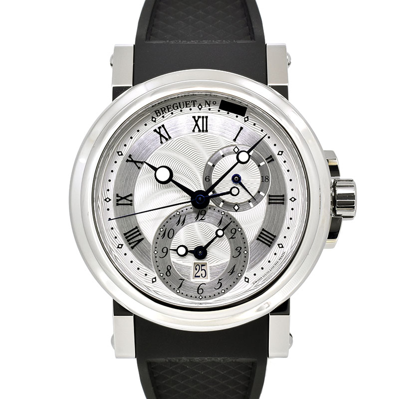 ブレゲ　BREGUET　マリーン GMT　5857ST/12/5ZU　SS　シルバー　42mm　ラバー　新品