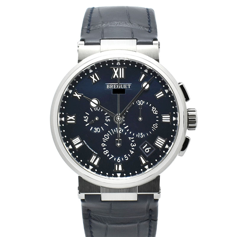 ブレゲ　BREGUET　マリーン クロノグラフ 5527　5527TI/Y1/9WV　ブルー　42.3mm　チタン　新品