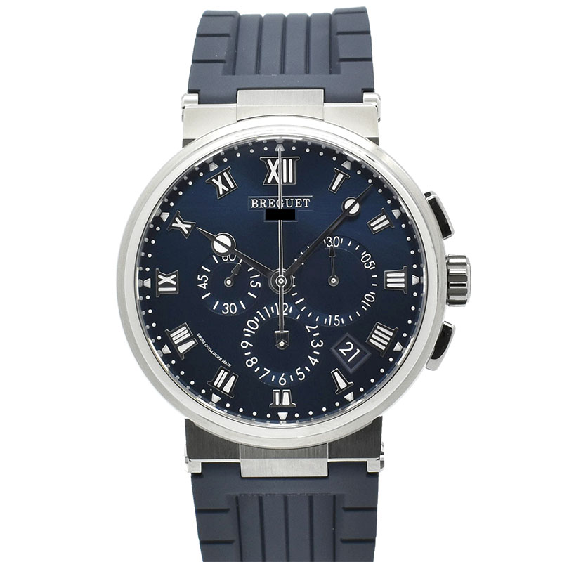 ブレゲ　BREGUET　マリーン クロノグラフ 5527　5527TI/Y1/5WV　ブルー　42.3mm　チタン　新品