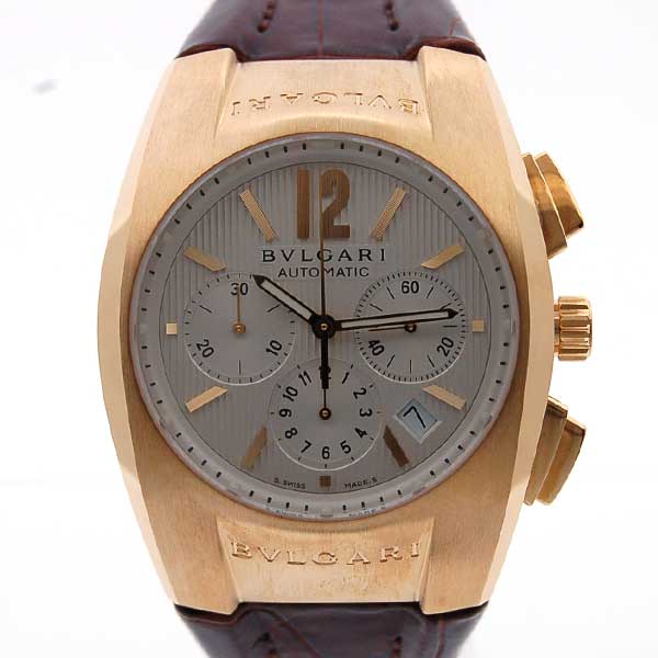 ブルガリ　BVLGARI　エルゴンクロノ　EG40C6GLDCH　18Kイエローゴールド　シルバー　新品