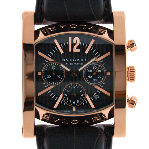 ブルガリ　BVLGARI　アショーマクロノグラフ　AAP48BGLDCH/2　ピンクゴールド　ブラック　世界199本限定　新品