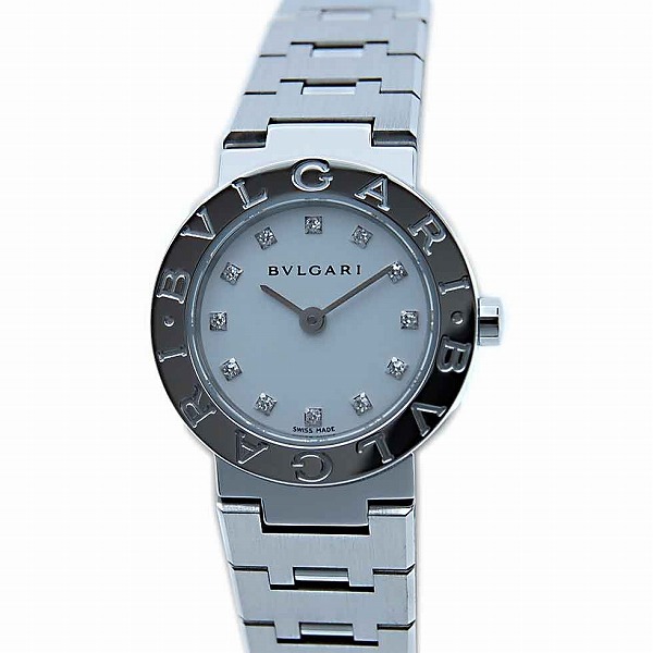 ブルガリ　BVLGARI　ブルガリブルガリ　クォーツ　日本限定　BB23WSS/12　23mm　レディース　12Pダイヤ　　未使用品