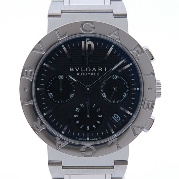 ブルガリ　BVLGARI　ブルガリブルガリクロノグラフ　BB38BSSDCH　38mm　自動巻　ブラック　新品